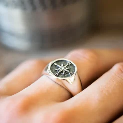 ALEXANDER – Kompass Ring I Sølv