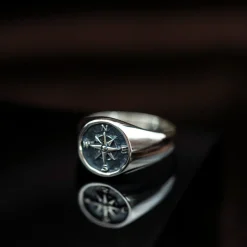 ALEXANDER – Kompass Ring I Sølv
