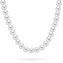 ALEXANDER – Perlekjede med hvite perler – 8 mm