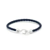 Alexander Lynggaard – Bolo Leather Singel armbånd – 4 mm – Blå