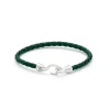 Alexander Lynggaard – Bolo Leather Singel armbånd – 4 mm – Grønn