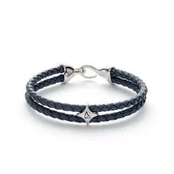 Alexander Lynggaard – Bolo Leather with Hook Clasp – Grå