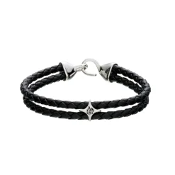 Alexander Lynggaard – Bolo Leather with Hook Clasp – Sort