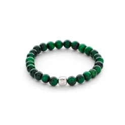 Alexander Lynggaard – ColorUp armbånd med grønn tigerøye – 6 mm