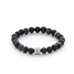 Alexander Lynggaard – ColorUp Striped Agate armbånd – 8 mm