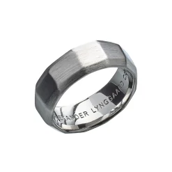 Alexander Lynggaard – Hope Facet ring i rhodinert sølv – 8 mm
