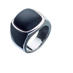 Alexander Lynggaard – Hope signetring med matt, svart onyx