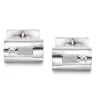 Arne Nordlie – Mansjettknapper i hvitt gull med 2 x 0,01 ct diamant