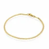 Arne Nordlie – Panser armbånd i 14k gult gull, 2 mm