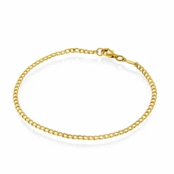 Arne Nordlie – Panser armbånd i 14k gult gull, 2 mm