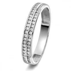 Arne Nordlie – Ring i hvitt gull med zirconia