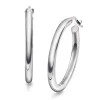 Arne Nordlie – Rund creol i hvitt gull – 20 mm