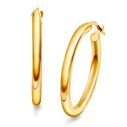 Arne Nordlie – Rund creol i gult gull – 20 mm