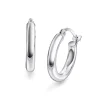Arne Nordlie – Rund creol i hvitt gull – 10 mm