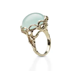 Arven – Bon Bon Royal gullring med prehnite kvarts