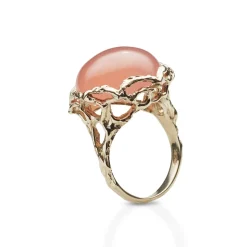 Arven – Bon Bon Royal gullring med rosa kvarts