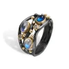 By Birdie – Ring Nautilos Blue
