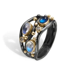 By Birdie – Ring Nautilos Blue
