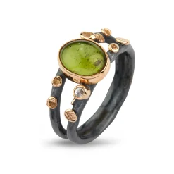 By Birdie – Sølvring Cara Peridot