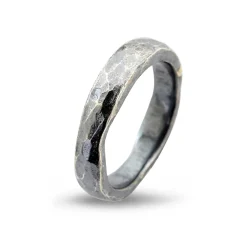 By Birdie – Sølvring Hammered