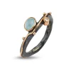 By Birdie – Sølvring Louise Aquamarine