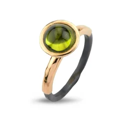 By Birdie – Sølvring Victoria Rose Peridot