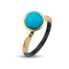By Birdie – Sølvring Victoria Rose Turquois