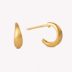 byBiehl – Ocean Flow Hoops Small Gold