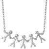 byBiehl – Together Family 5 gold – halssmykke i sølv