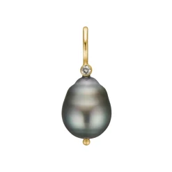 ByBirdie – Anheng Nobility Tahiti – 14k gult gull, tahiti perle og diamant