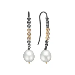 ByBirdie – Ørepynt Babylon Pearl 9mm – sydhavsperle og diamant