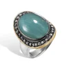 ByBirdie – Ring Corso BoHo akvamarin og diamanter
