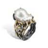 ByBirdie – Ring Ponte Baroque og diamanter