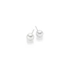 Classic by Gulldia – Ørepynt i sølv med perle,10 mm
