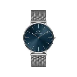 Daniel Wellington – Classic Sterling Silver – Blå 40 mm