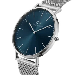 Daniel Wellington – Classic Sterling Silver – Blå 40 mm