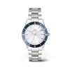 Daniel Wellington – Iconic Paradigma Link Stål / Hvit, Blå Bezel 40mm