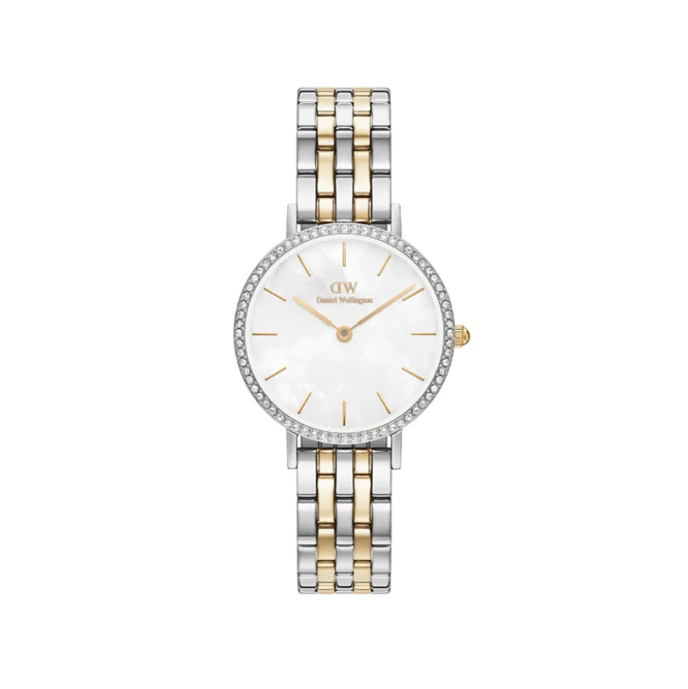 Daniel Wellington – Petite Lumine Bezel 5-Link Two-Tone Mother of Pearl – 28mm