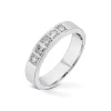 Diamonds by Frisenberg – Alliansering-Hvittgull 5×0,05 ct TW/SI-Kraftig ringskinne-Håndlaget ved eget verksted
