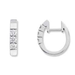 Diamonds by Frisenberg – Allianseørepynt i hvitt gull med 6 x 0,10 ct TW/SI diamanter