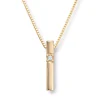 Diamonds by Frisenberg – Allianseanheng i gult gull med 1 diamant, 0,03 ct