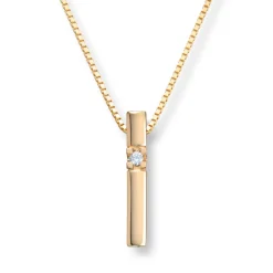 Diamonds by Frisenberg – Allianseanheng i gult gull med 1 diamant, 0,03 ct