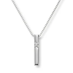 Diamonds by Frisenberg – Allianseanheng i hvitt gull med 1 diamant, 0,03 ct