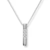 Diamonds by Frisenberg – Allianseanheng i hvitt gull med 3 diamanter, totalt 0,15