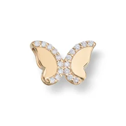 Diamonds by Frisenberg – Anheng i 14k gult gull med diamanter – Sommerfugl