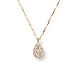 Diamonds by Frisenberg – Anheng i gult gull med diamanter inkludert gultgull kjede.