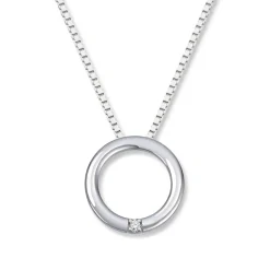 Diamonds by Frisenberg – Anheng i hvitt gull med diamant m/kjede