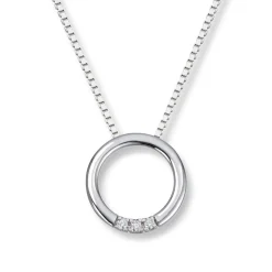 Diamonds by Frisenberg – Anheng i hvitt gull med diamanter m/kjede