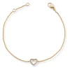 Diamonds by Frisenberg – Armbånd i gult gull med 14 diamanter, totalt 0,07 ct TW/SI