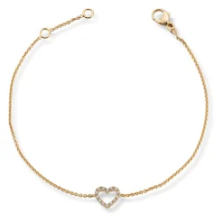 Diamonds by Frisenberg – Armbånd i gult gull med 14 diamanter, totalt 0,07 ct TW/SI